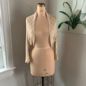 White House Black Market Crochet Sweater